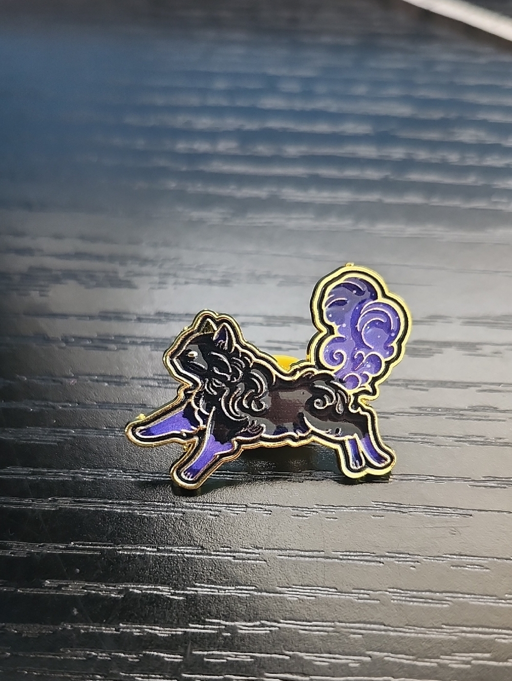 Purple and Black Fox Brooch - Women Jewelry Brooches